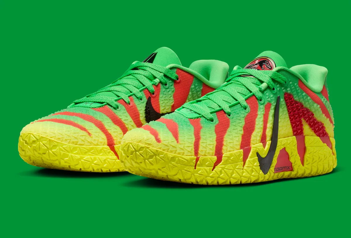 Detalle del colorway Explorer con gradiente Green Spark a Dynamic Yellow